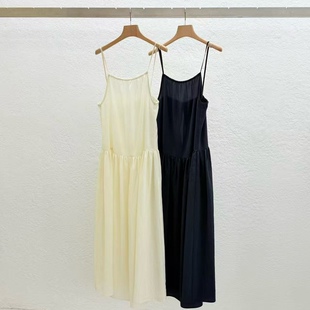 闪闪家 STATEMENT薄尼龙叠搭吊带连衣裙 韩国东大门代购