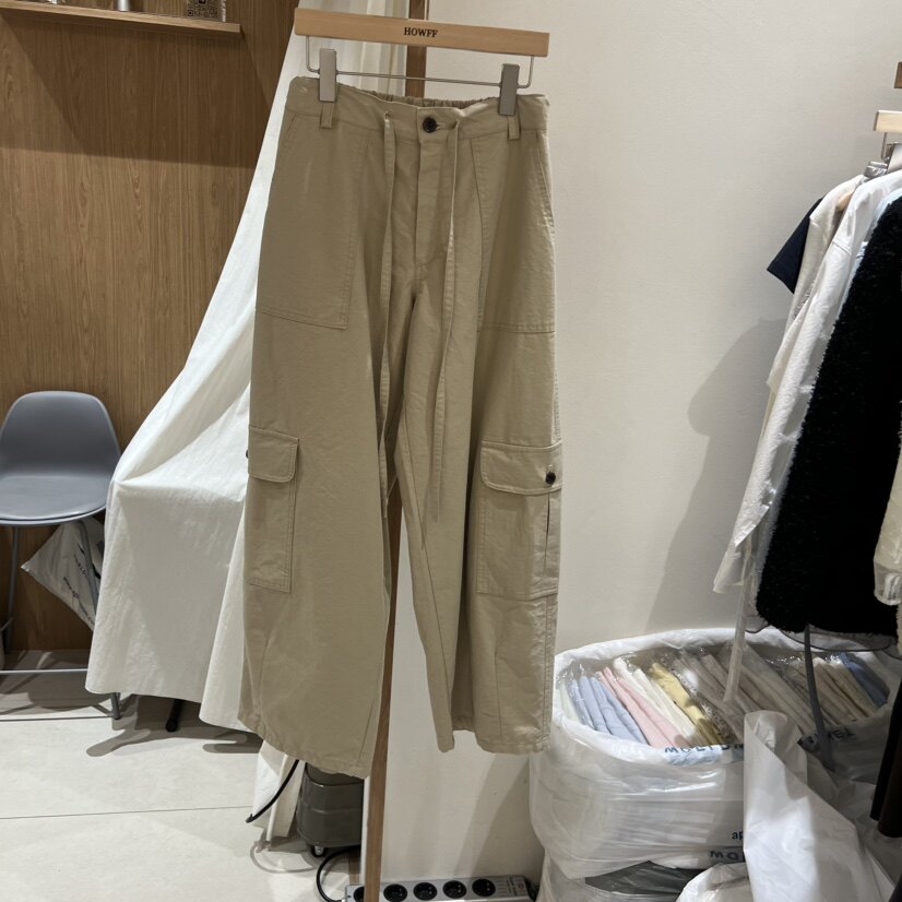 HOWFF舒适休闲系带工装裤图片