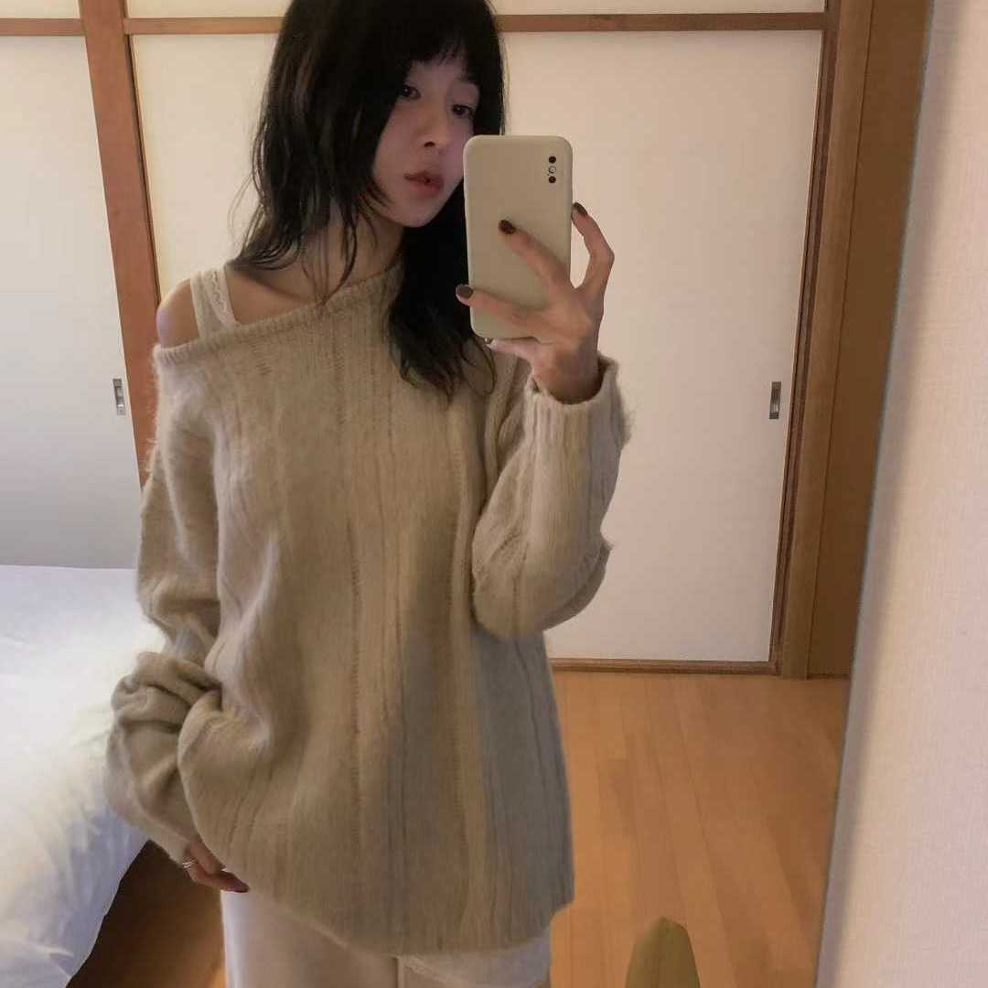 TEMPTING柔软羊驼毛宽松休闲