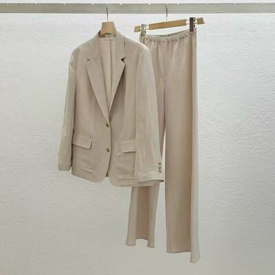 STATEMENT亚麻混纺夏季西装套装