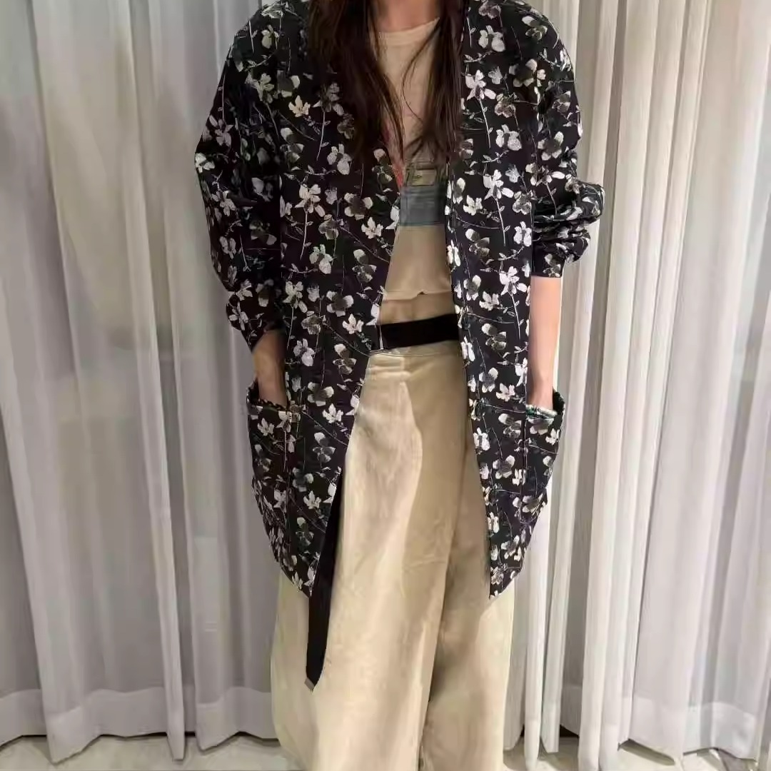 DOHWAJI意大利进口面料花朵夹克