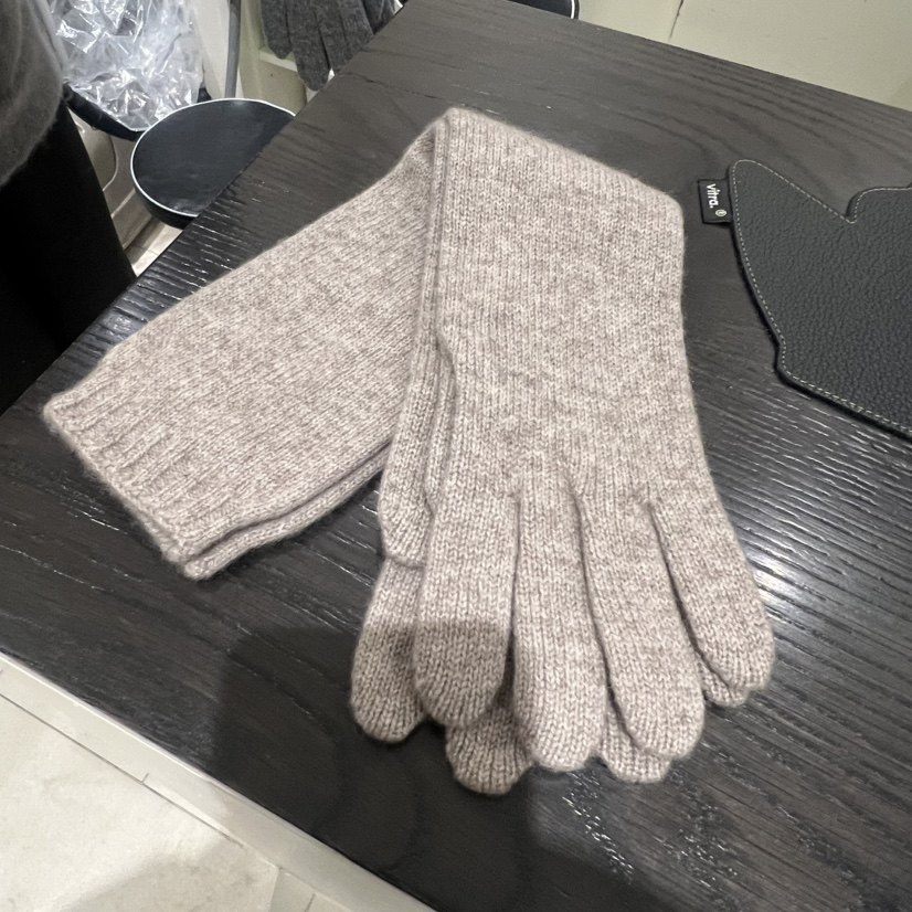 MASCULINE羊毛针织分指手套