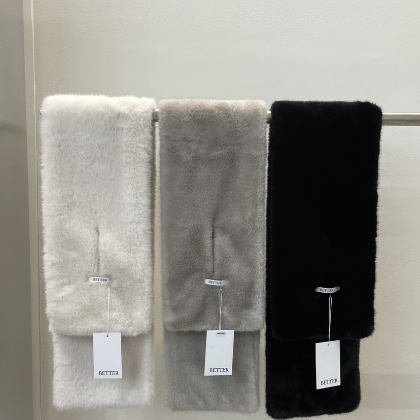 BETTER防水貂绒时髦温暖围巾