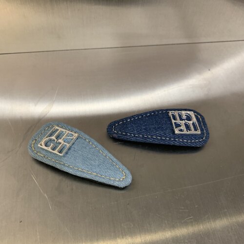 TEMPTING金属标时髦牛仔发夹BB夹