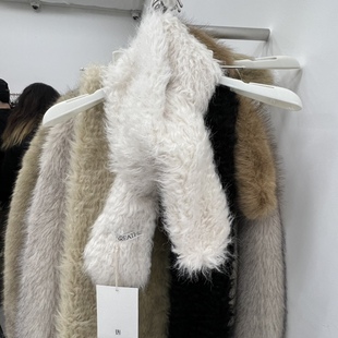 现货 闪闪家 韩国东大门代购BREATHE羊羔毛柔软舒适可爱围巾