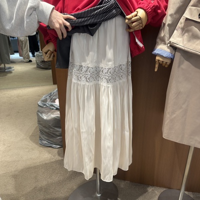 REPERTORY蕾丝拼接春款浪漫长裙