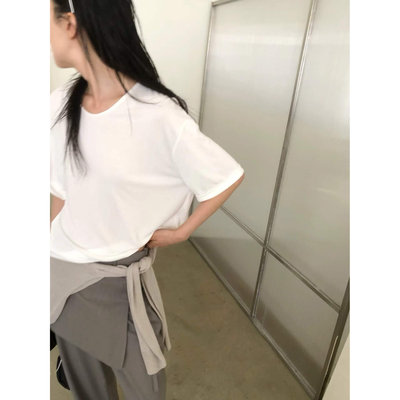 LAKE-A夏季百搭舒适冰感短袖t