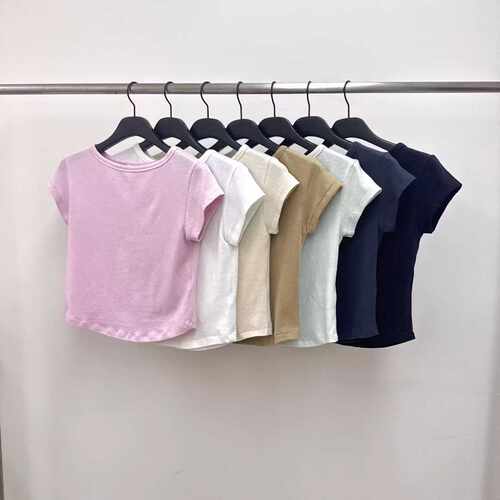 RIVER柔软舒适小板型马卡龙彩色t