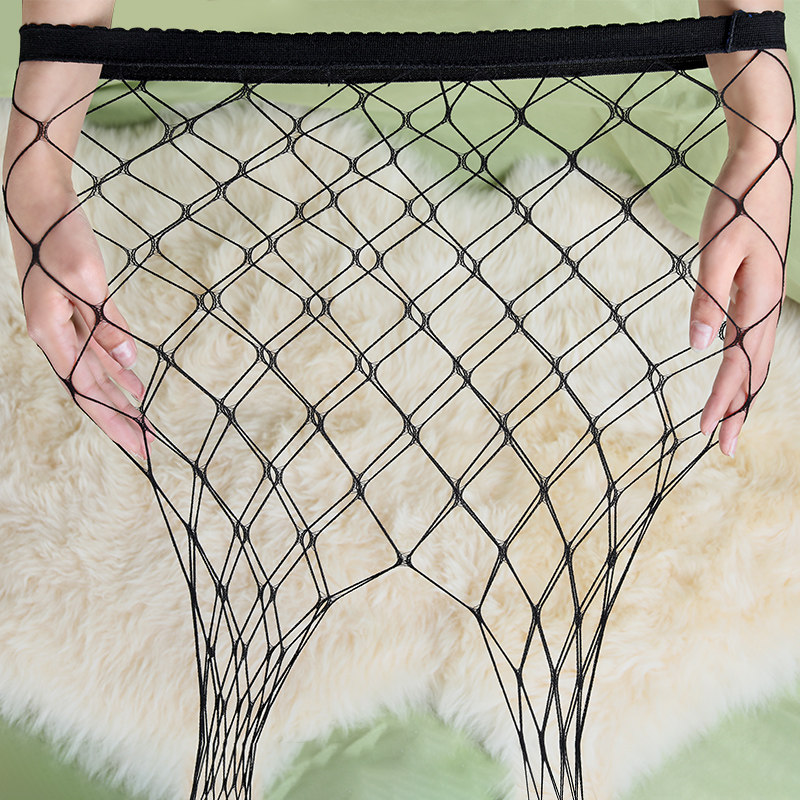 2双装渔网袜女jk丝袜黑色萝莉特大网格菱形格薄款夏季鱼网超薄袜