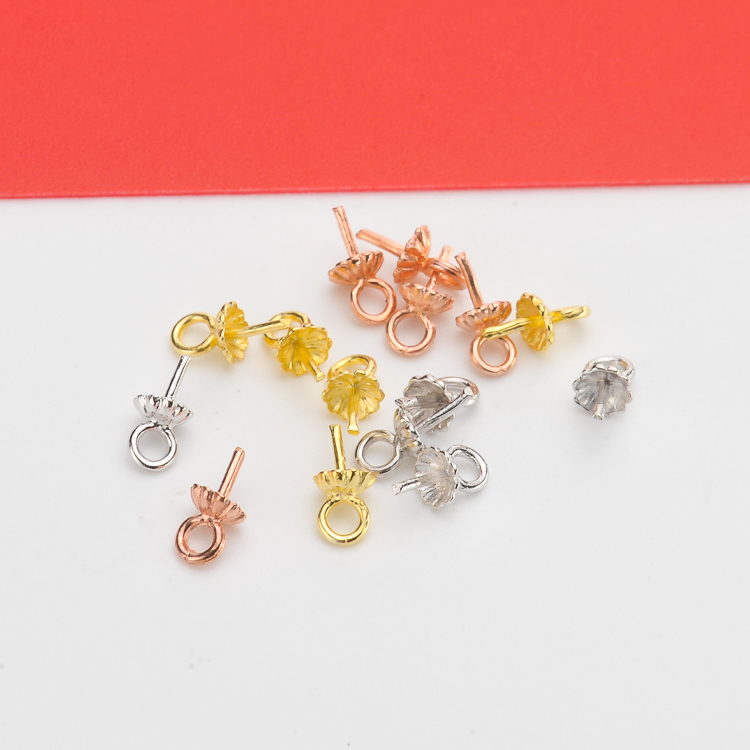 diy天然珍珠玉石坠子