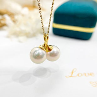 配9 双珠金色银色吊坠空托 11mm圆珠 S925纯银饰品 DIY珍珠小配件