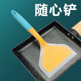 烙饼硅胶铲耐高温不粘锅专用铲子不伤锅烘焙刮刀厨房家用炒菜锅铲