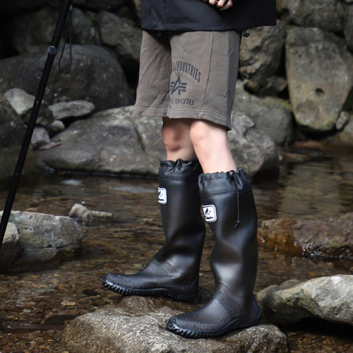 高筒可折叠防滑耐磨雨鞋轻便胶鞋
