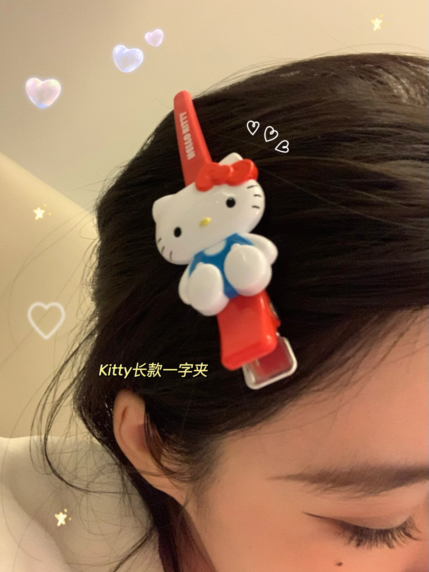 kitty可爱一字夹刘海夹边夹发饰