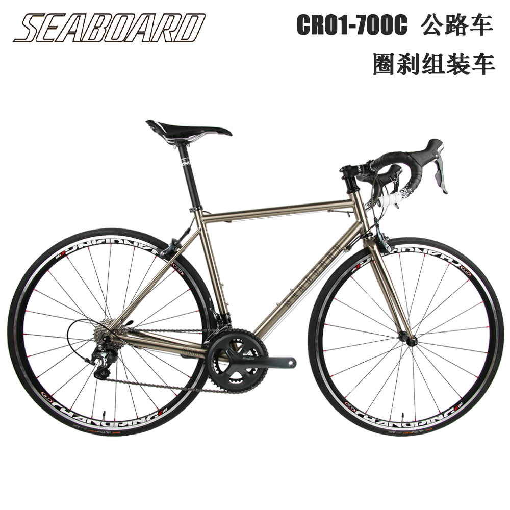 TSUNAMI海啸CR01组装弯把超轻钢架公路自行车700C圈刹喜玛诺变速