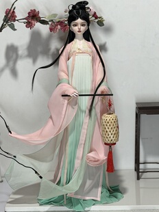 bjd三分女60cm唐风魏晋宋制齐胸齐腰大袖衫古装古风仙女娃衣套装