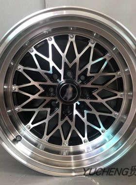 抛边爆龟改装轮毂15寸适用于赛欧捷达MK4酷熊323普桑F0北斗星凯越