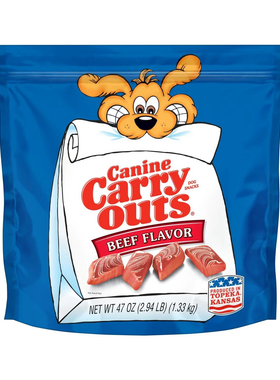 【上新】美国Canine Carry outs狗狗零食牛肉鸡肉培根进口狗粮