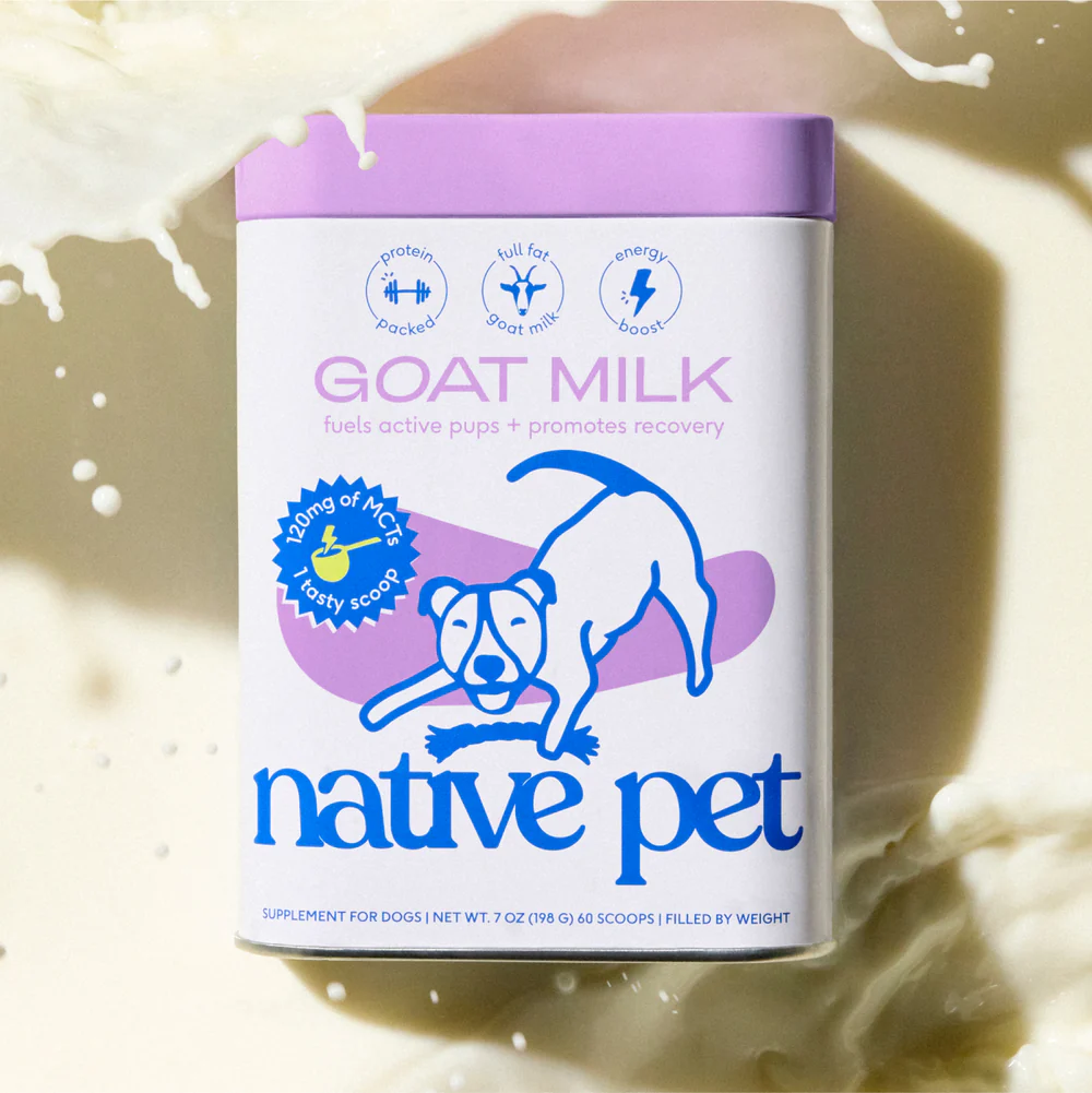 Native Pet全脂山羊奶粉活跃犬恢复健康补钙营养宠物专用