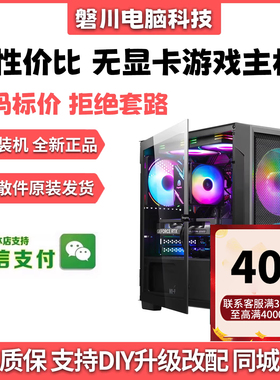 AMD锐龙R5 7500F/9600X/9800X3D无显卡过度电脑主机组装台式整机