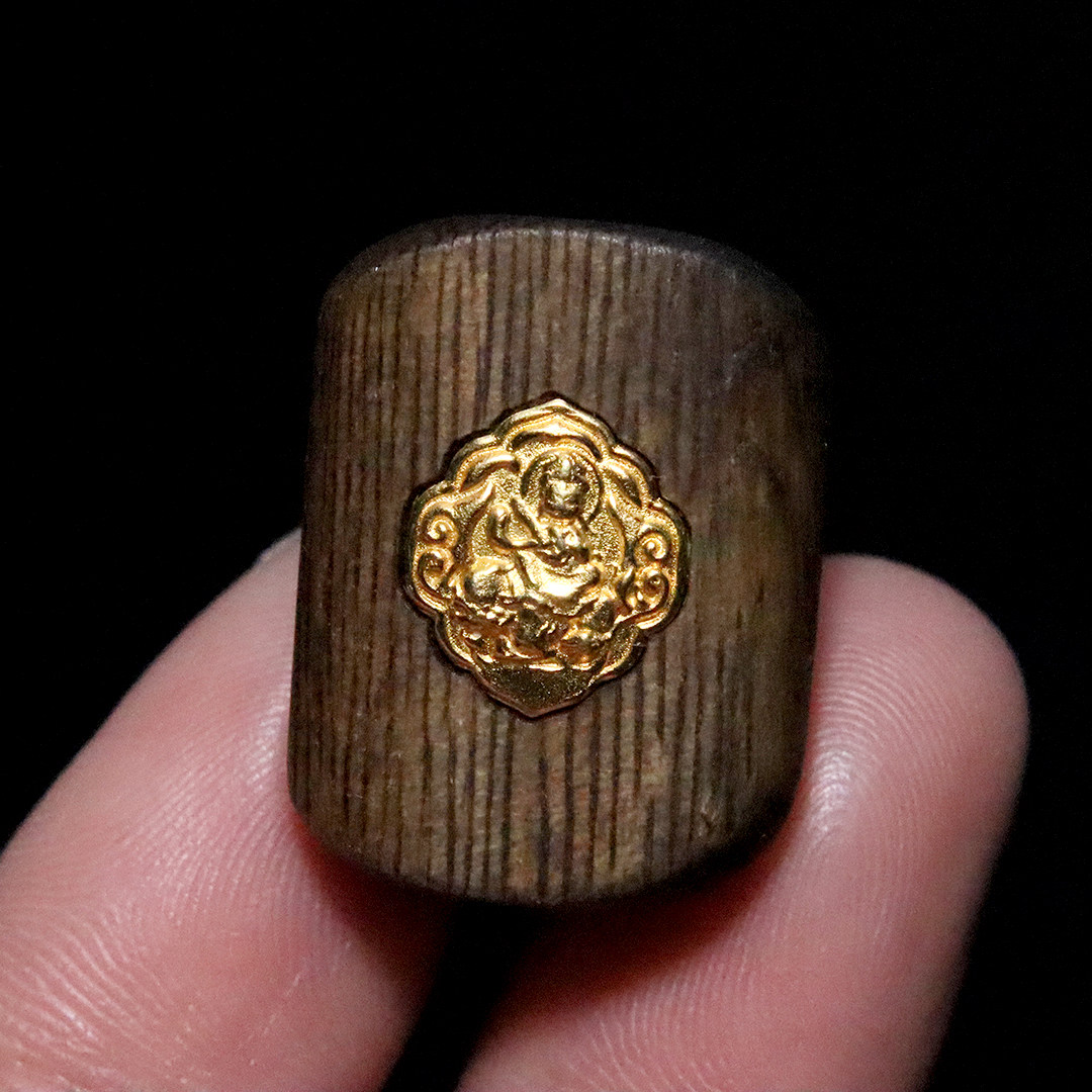 s925纯银沉香文殊隔珠手串配件