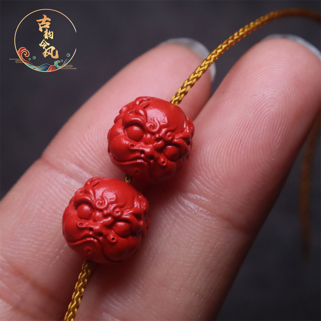 保真天然原矿朱砂红砂龙子囚牛腰珠隔珠菩提手串长串diy文玩配饰,珠宝/钻石/翡翠,DIY配件,淘宝优惠券,粉丝福利购,淘宝优惠卷