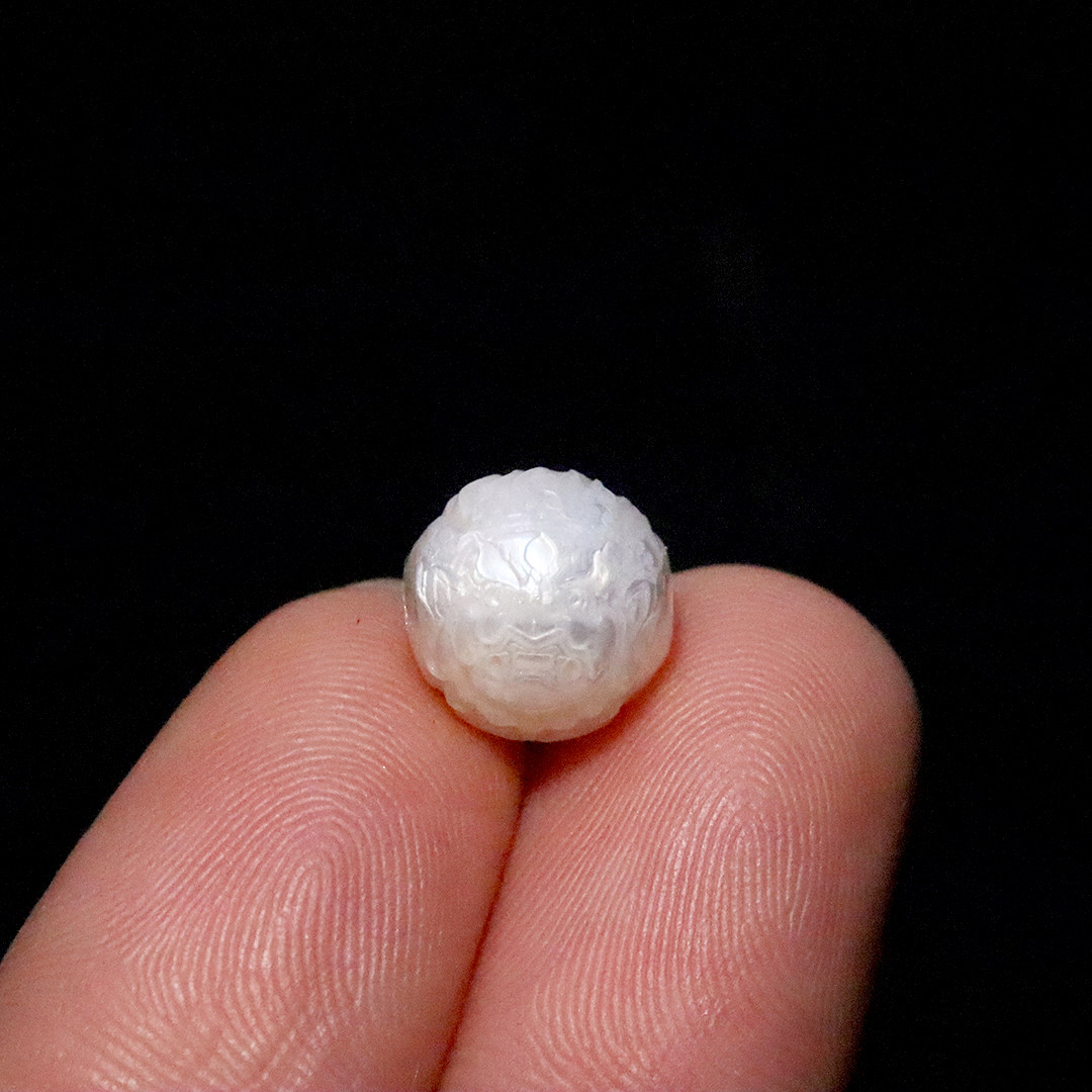 天然深海珍珠大黑天隔珠顶腰珠