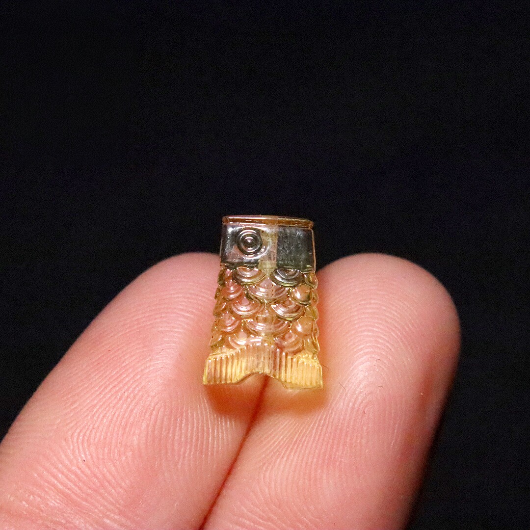 原矿蜜蜡琥珀锦鲤隔珠