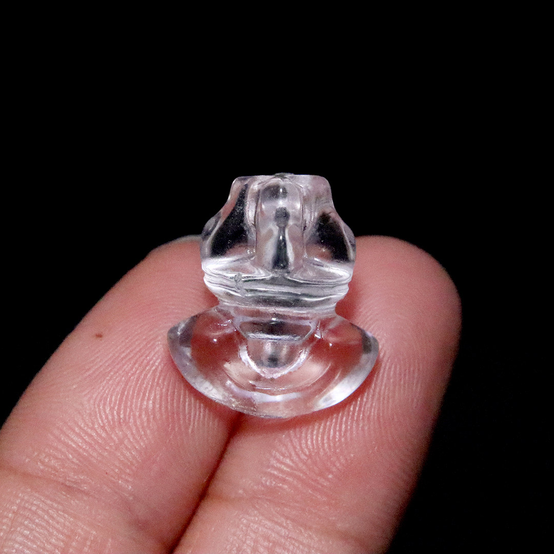 天然白水晶金刚斧背云隔珠吊坠菩提手串项链挂件饰品diy文玩配饰