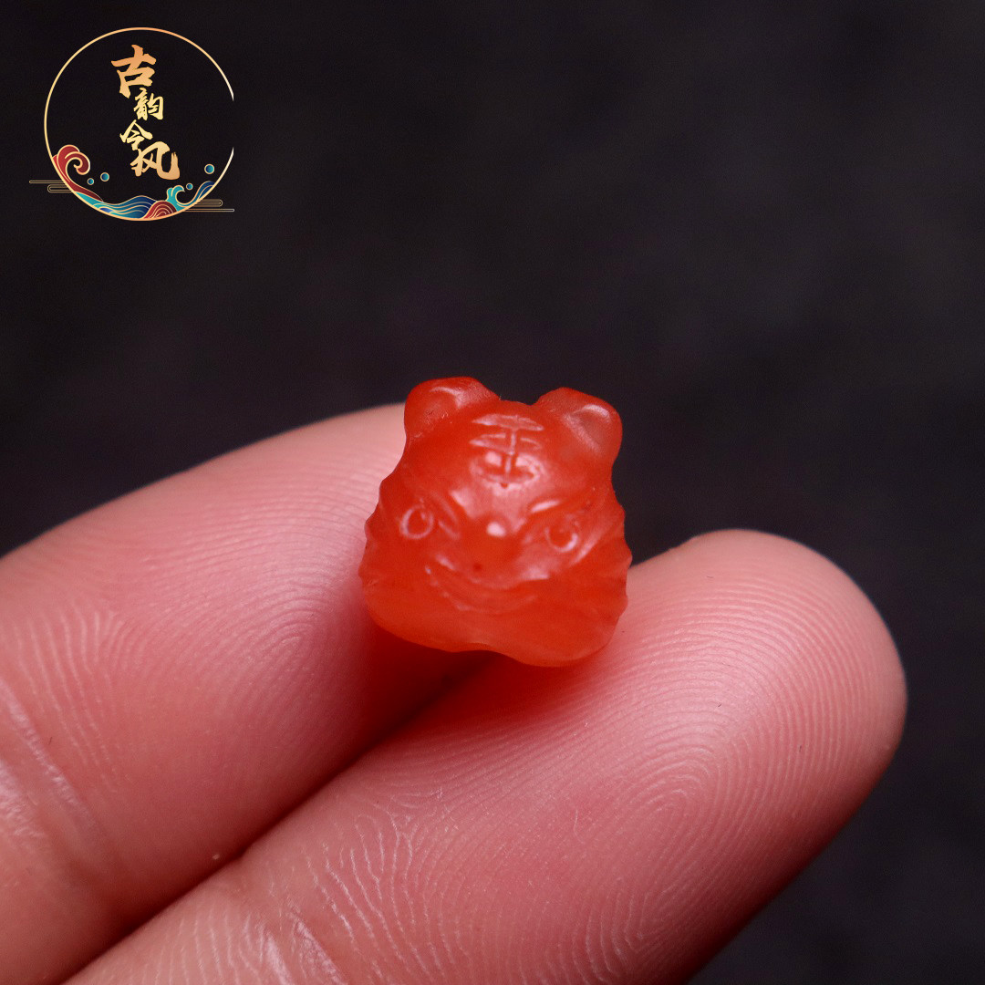 南红玛瑙老虎腰珠隔珠diy配饰