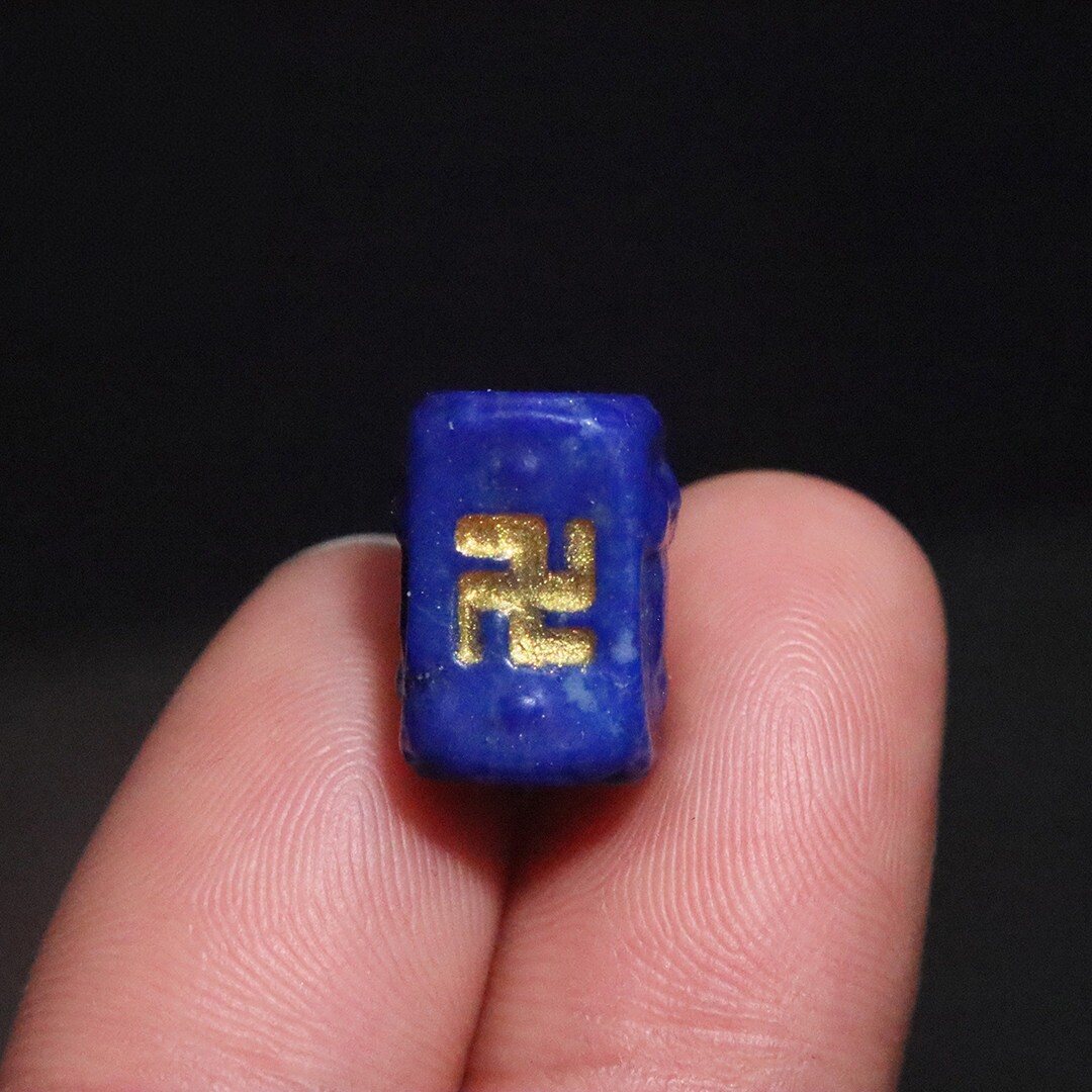 天然青金石无相佛万字方桶珠隔珠金刚星月菩提手串长串diy配饰