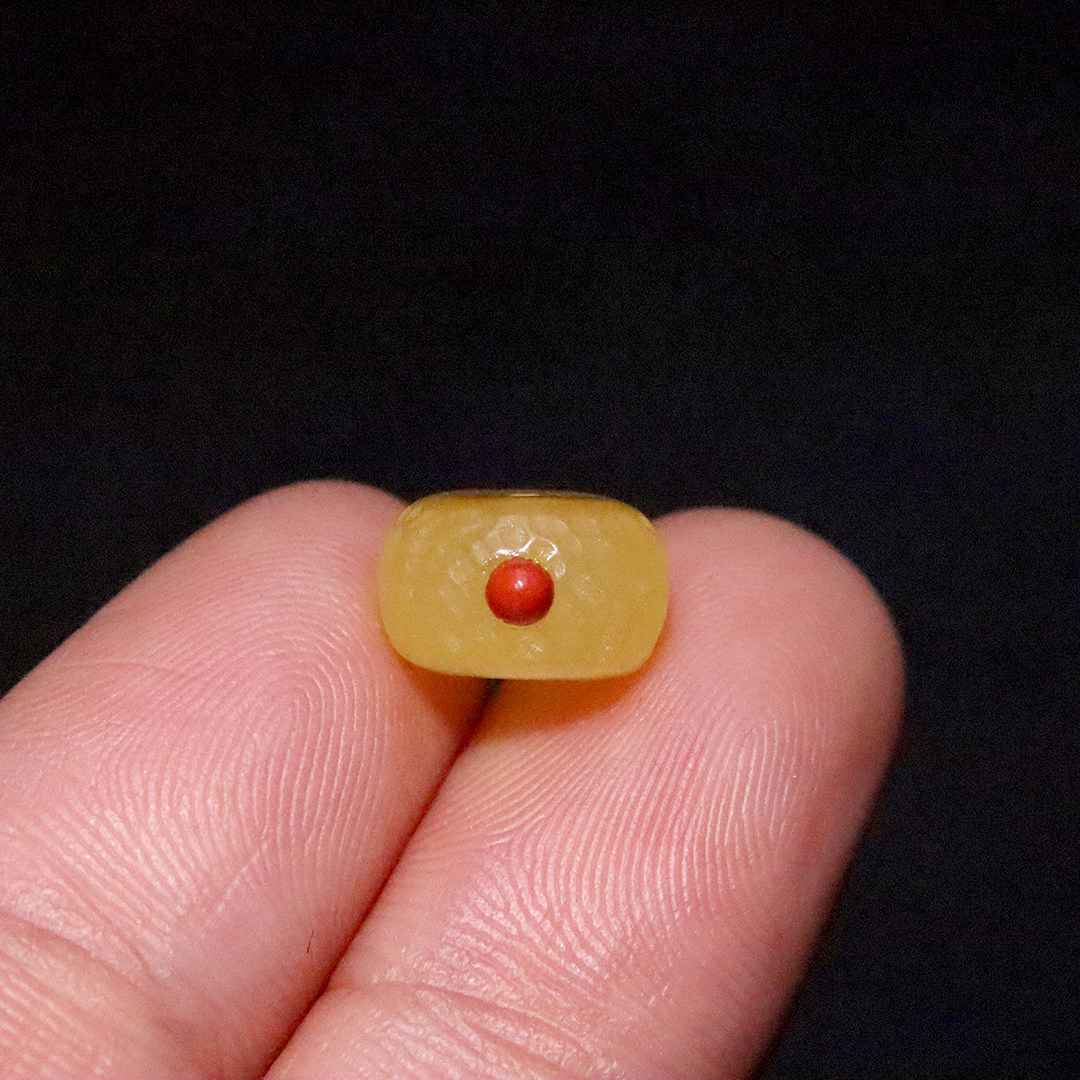 天然原矿蜜蜡陨石隔珠手串配件