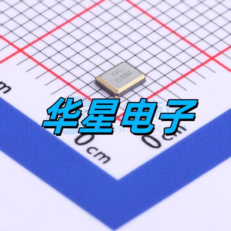 YXC扬兴 X322525MOB4SI 25MHz ±10ppm 12pF SMD3225-4P 无源晶振 - 实物图