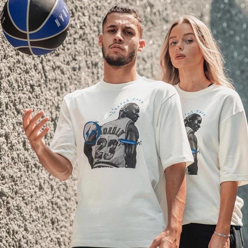 美式潮牌cactus jack联名款滕原浩小闪电短袖t恤男宽松高街纯棉t