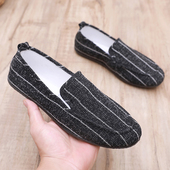 男软底防滑休闲套脚驾车潮流百搭懒人鞋 夏季 透气舒适北京老帆布鞋