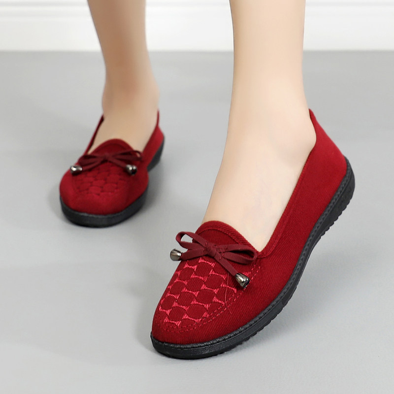 老北京布鞋女夏季中老年软底浅口舒适百搭休闲鞋一脚蹬平底妈妈鞋,女鞋,传统布鞋,淘宝优惠券,粉丝福利购,淘宝优惠卷