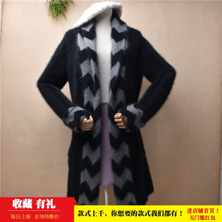 中长款披风兔毛外套宽松