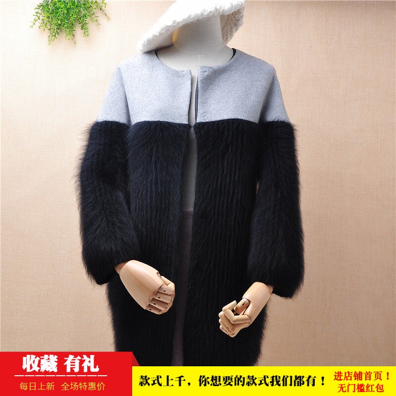 超厚实ins貂绒九分泡泡袖毛衣
