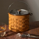 意大利原装 进口 Wet系列手工皮革高级感冰桶手提冰块存放桶红酒