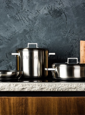 意大利原装进口 Caes系列宾夕法尼亚限量版厨房经典锅具套装4件套