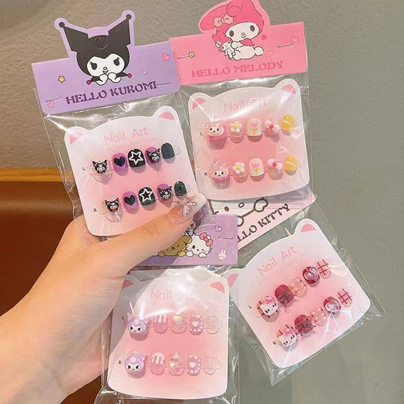 女童库洛米卡通指甲贴儿童穿戴甲防水持久女孩新款自粘美甲贴贴纸,玩具/童车/益智/积木/模型,贴纸,淘宝优惠券,粉丝福利购,淘宝优惠卷