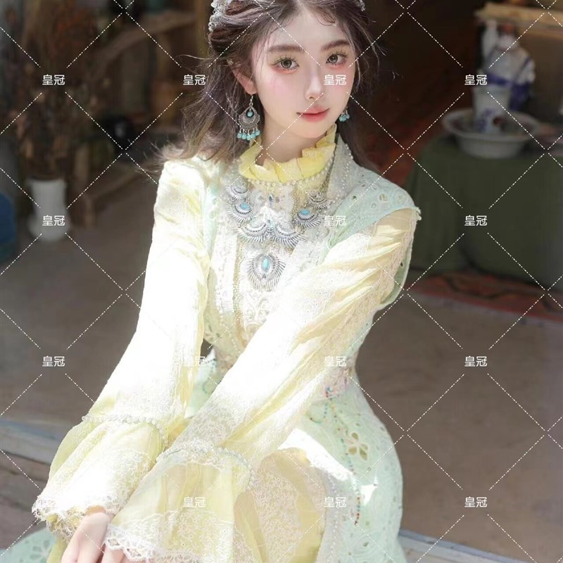影楼新款新疆维吾尔族民族特色旅拍小清新民族风异域风情写真服装