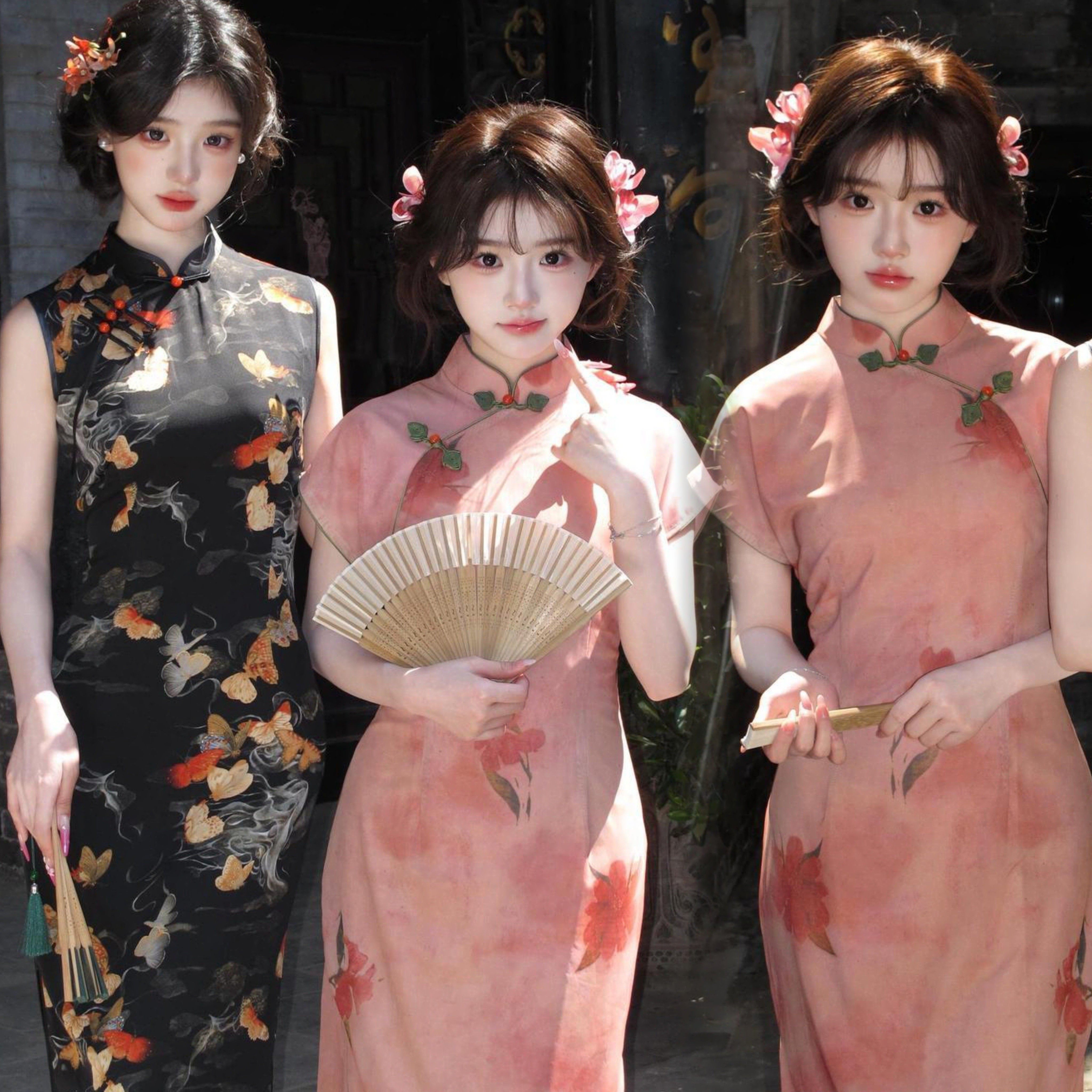 照相馆新款夏季中式复古民国风闺蜜写真旗袍艺术照个人写真拍照摄