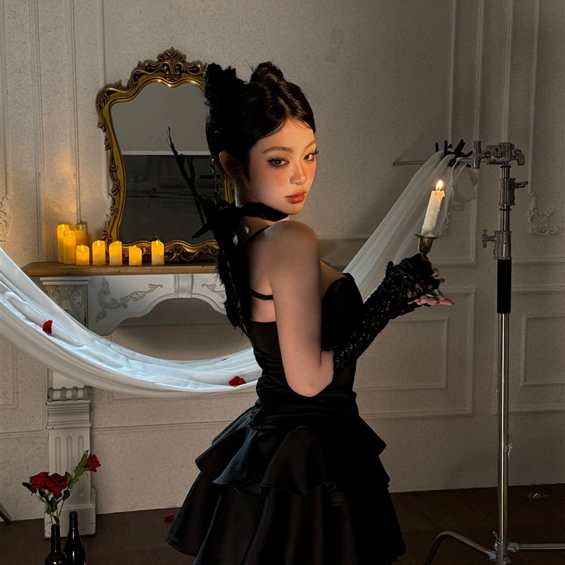 新款影楼万圣节梦中情猫少女写真甜酷御姐个性汤姆猫 cos艺术照服