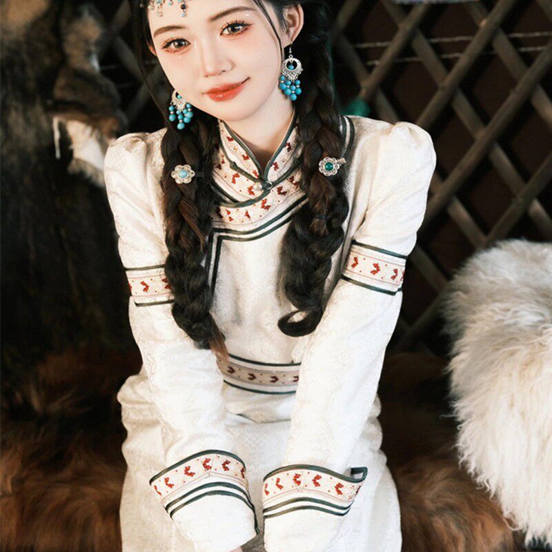 摄影工作室全新个人蒙古族时尚夏季高端女孩小清新旅游摄影摄影服