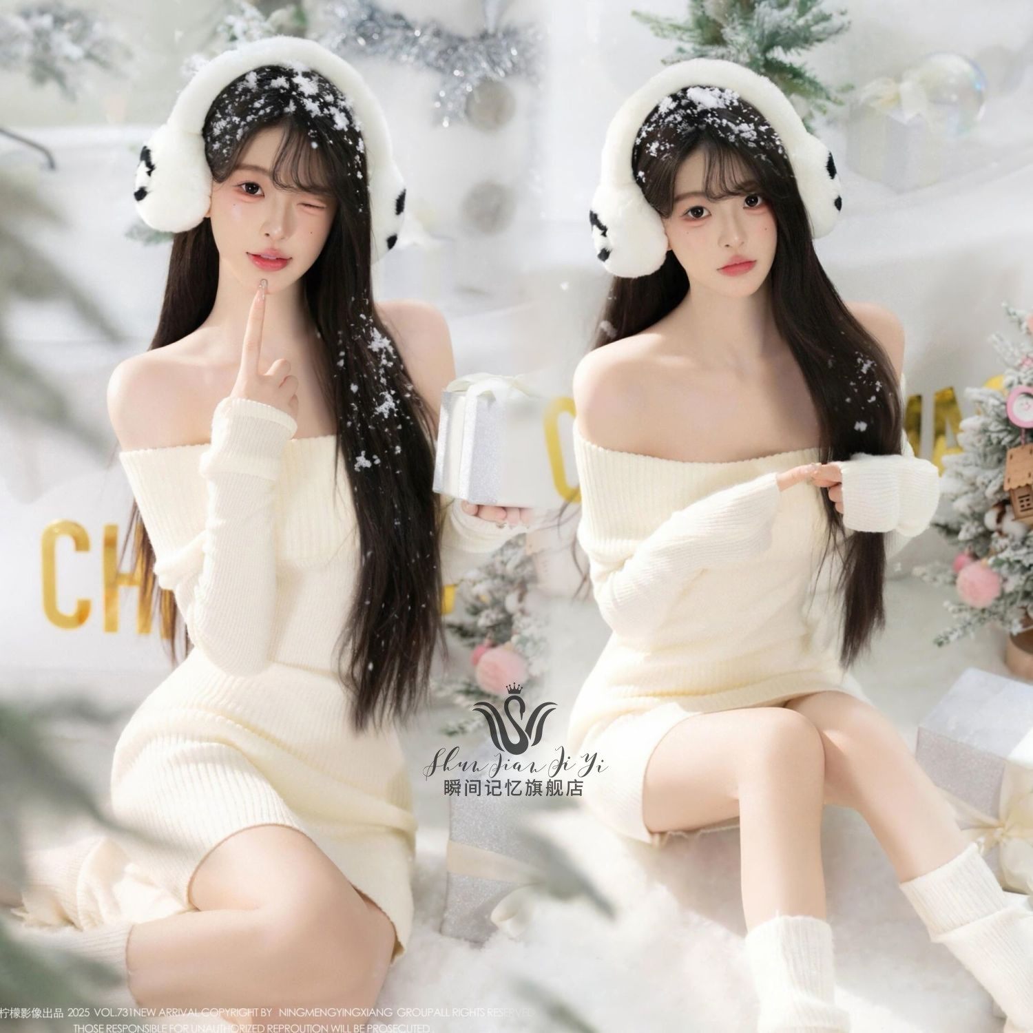 秋冬新款影楼圣诞节拍照主题韩系慵懒风小清新毛衣艺术照摄影服装,户外/登山/野营/旅行用品,其他户外服装,淘宝优惠券,粉丝福利购,淘宝优惠卷