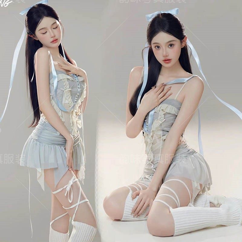 新款影楼个人主题拍照纯欲风套装网纱吊带背心百褶半身裙艺术服装,孕妇装/孕产妇用品/营养,影楼服装,淘宝优惠券,粉丝福利购,淘宝优惠卷