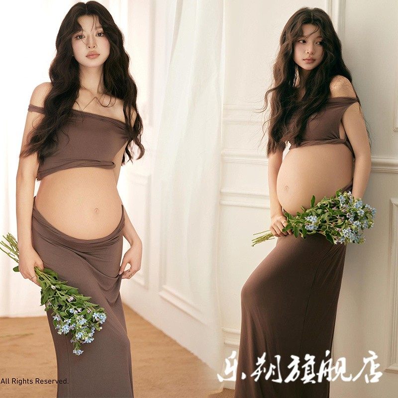 影楼新款小清新孕妇照服装室内纯欲风高级感孕妈大肚照写真在家拍,男装,其他民族服装,淘宝优惠券,粉丝福利购,淘宝优惠卷