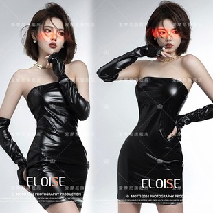 新款影楼主题肖像拍照服装甜酷少女室内简约纯欲风艺术照摄影服装