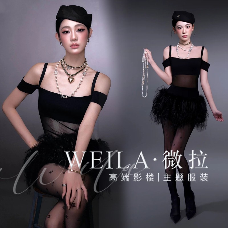 2026秀英明星同款辣妹女团性感杂志写真影楼拍摄服装 舞台演出服